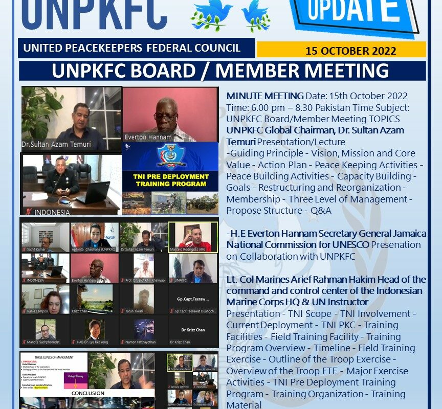 UNPKFC Board/Member Meeting