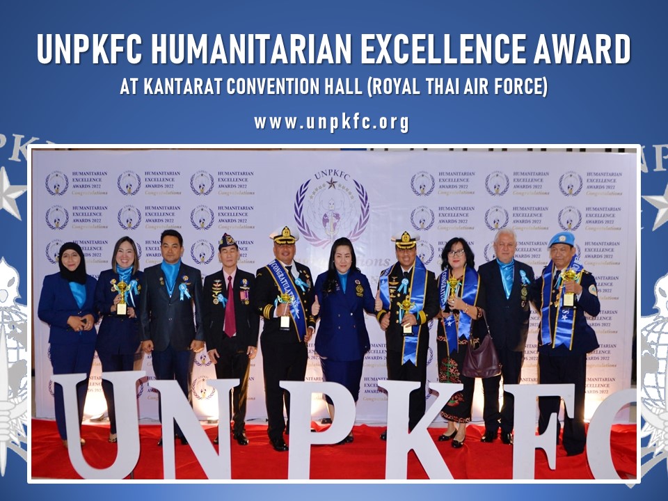 UNPKFC (United Peace Keepers Federal Council) The Humanitarian Excellence award…